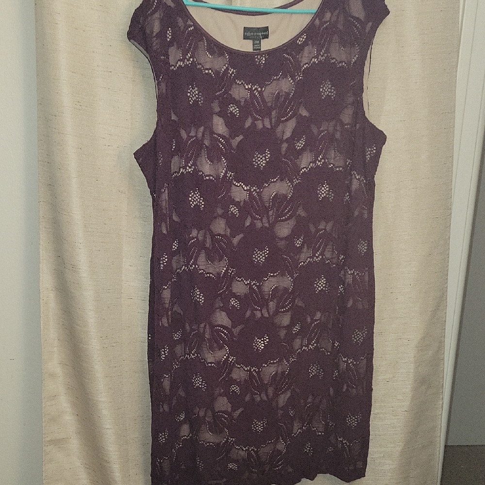 NWT 20W Plum Purple Sheath Dress